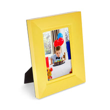 Load image into Gallery viewer, Trafalgar Square - Yellow Faux Leather Photo Frame
