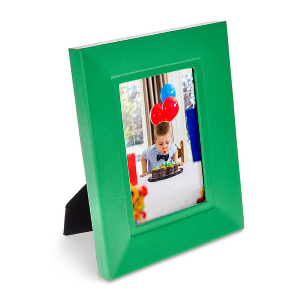 Trafalgar Square  - Green Faux Leather photo frame