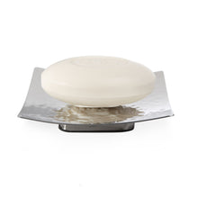 Load image into Gallery viewer, Hammersmith - Square Hammered Metal Soap Dish

