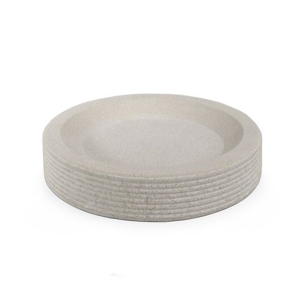 Tower of London - Round Textured Stone Soap Dish