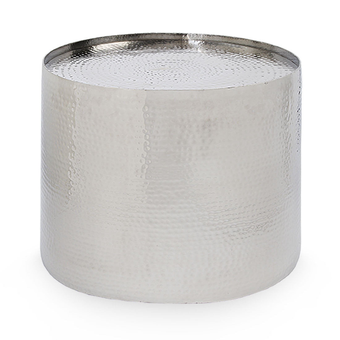 Oracle - Large Round Hammered Metal Table