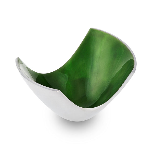 Kingly - Curved metal and enamel fruit bowl