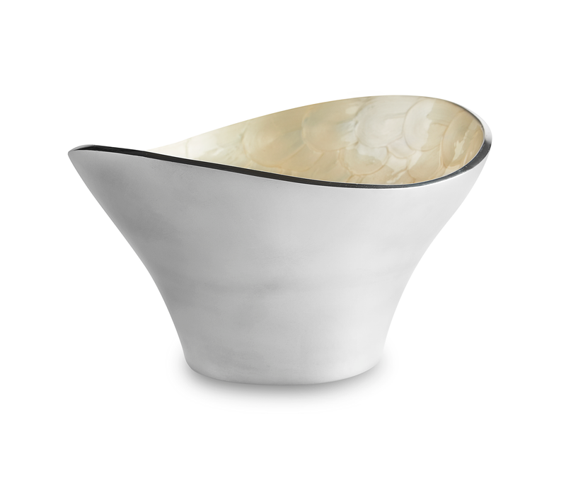 Waterloo - Cream Enamel Metal Bowl