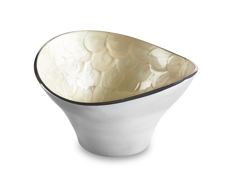 Waterloo - Cream Enamel Metal Bowl