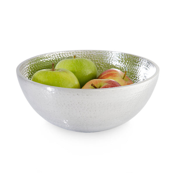 Chiltern Hammered Metal Fruit Bowl Dimensions 35cm x H7cm The