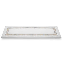 Load image into Gallery viewer, Chelsea Square - Rectangular Mother of Pearl &amp; Metal Tray
