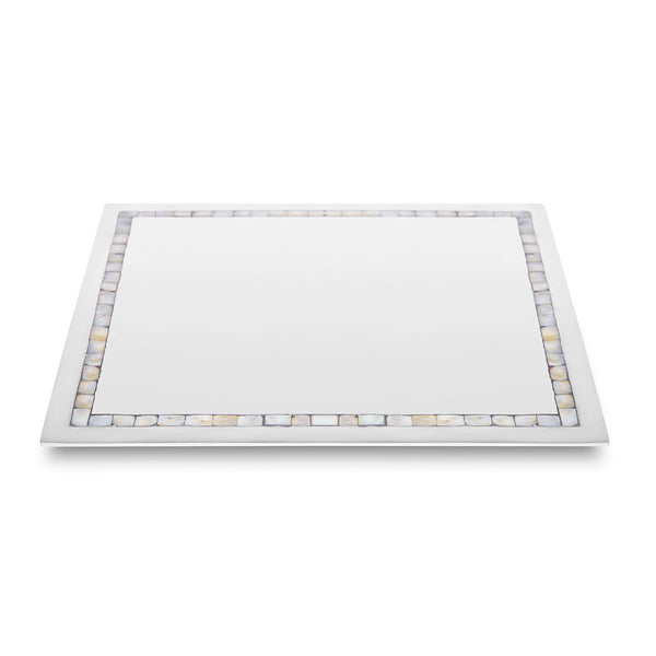 Compton - Square Mother of Pearl & Metal Tray