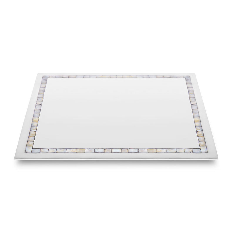 Compton - Square Mother of Pearl & Metal Tray