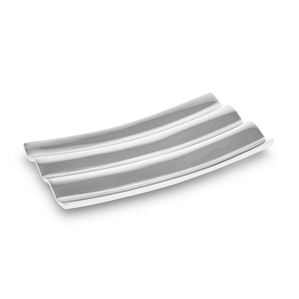 Fulham - Rectangular Polished Metal Rippled Fruit Tray