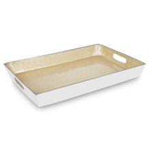 Load image into Gallery viewer, Imber - Square Cream Colour Enamel Tray
