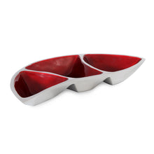 Load image into Gallery viewer, Lima - Red Enamel &amp; Metal Snack Dish
