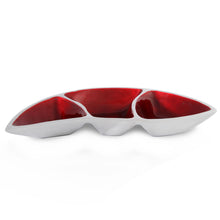 Load image into Gallery viewer, Lima - Red Enamel &amp; Metal Snack Dish
