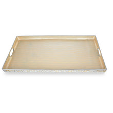 Load image into Gallery viewer, Eton - Large Cream Enamel with Mother Of Pearl Tray - size is 70cm by 37 cm
