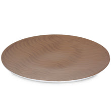 Load image into Gallery viewer, Milano- Round Coffee Colour enamel plate with pattern/Show plate
