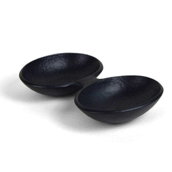 Hermitage - Black Hammered Antique Copper Snack Dish