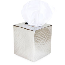 Load image into Gallery viewer, Hammersmith - Hammered Metal Tissue Box Cover

