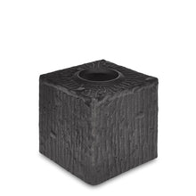 Load image into Gallery viewer, Portobello - Black  Bark likeTextured Tissue Box Cover
