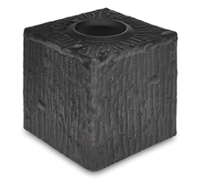 Load image into Gallery viewer, Portobello - Black  Bark likeTextured Tissue Box Cover
