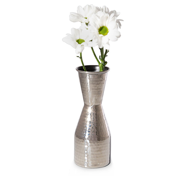 Iris - Hammered Metal Single Flower Vase