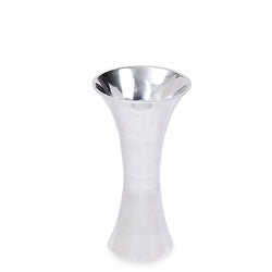 Tulip - Hourglass Shaped Brushed Metal Vase