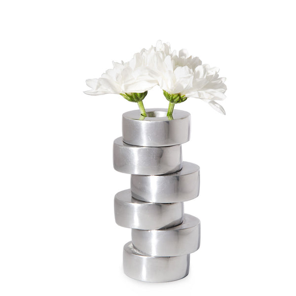 Palm - Contemporary Polished Metal Vase