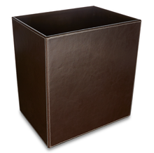 Load image into Gallery viewer, Barbican - Brown Faux Leather Waste Bin
