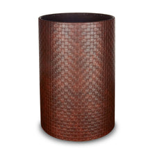 Load image into Gallery viewer, Shoreditch - Cylinder Faux Leather Waste Bin -  Dimensions: 20cm x H25cm - Back in stock

