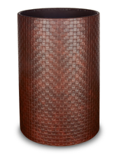 Load image into Gallery viewer, Shoreditch - Cylinder Faux Leather Waste Bin -  Dimensions: 20cm x H25cm - Back in stock
