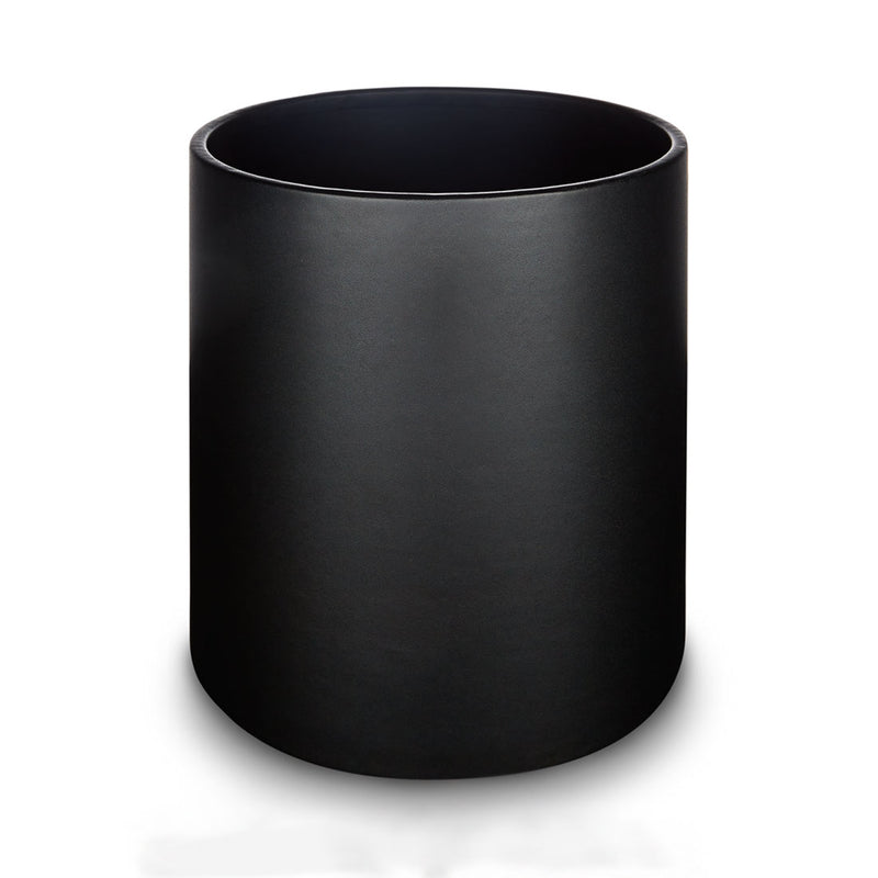 Oxford Circus - Black Faux Leather Waste Bin
