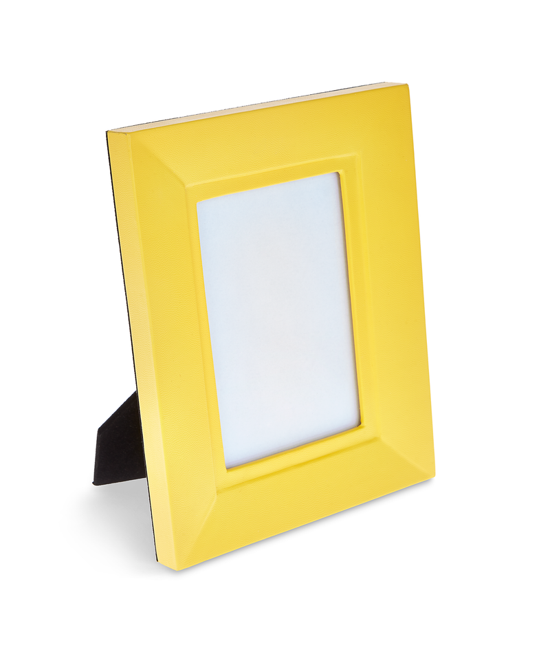 Trafalgar Square - Yellow Faux Leather Photo Frame