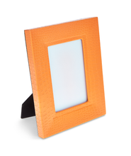 Load image into Gallery viewer, Trafalgar Square - Orange Faux Leather Photo Frame
