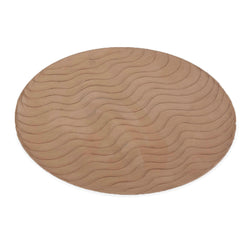 Milano- Round Coffee Colour enamel plate with pattern/Show plate