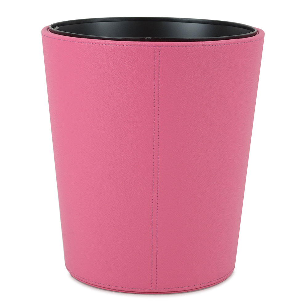 Vauxhall - Pink Faux Leather Waste Bin