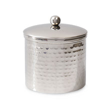 Load image into Gallery viewer, Hammersmith - Round Hammered Metal Bath Salt Container

