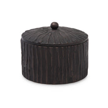 Load image into Gallery viewer, Portobello - Bark Textured Metal Bath Salt Container
