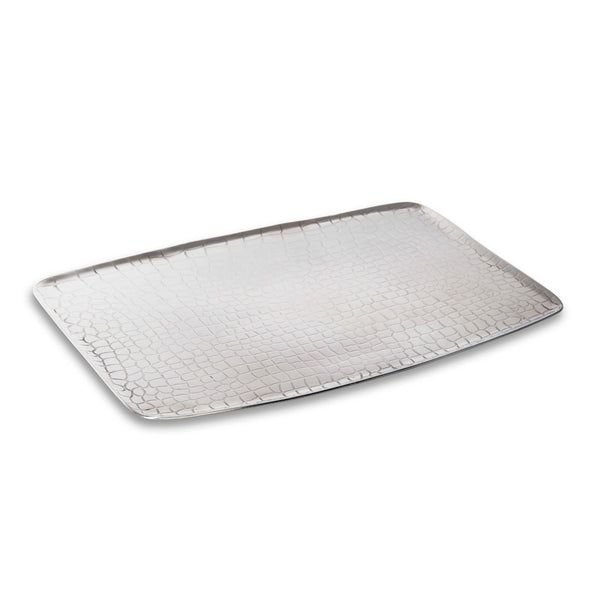 Hampstead - Rectangular Embossed Animal print Metal Amenity Tray