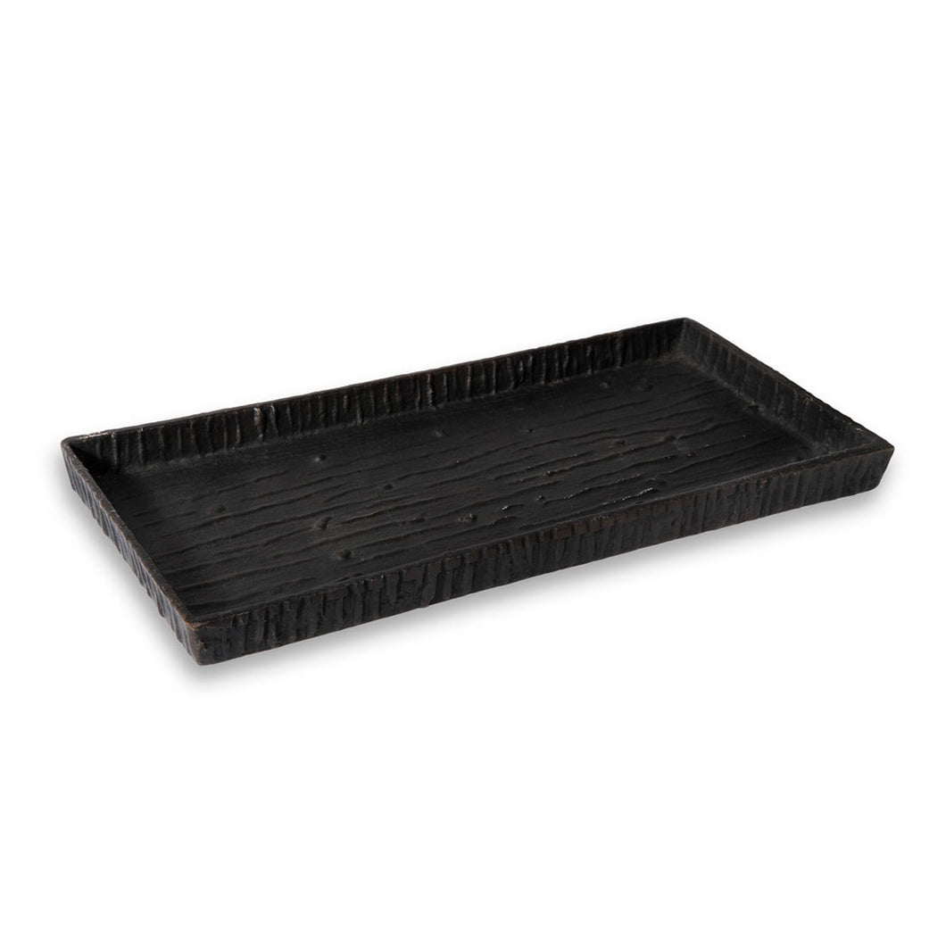 Portobello - Antique Copper Display Tray with Bark Texture